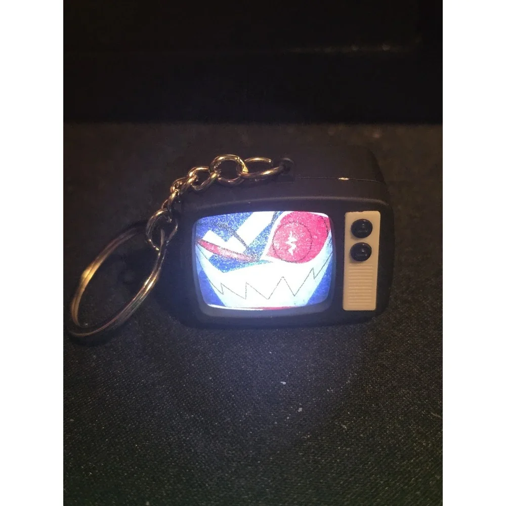 Hazbin Hotel Vox Keychain With Light and Static Sound Clip Electronic Toy Charm